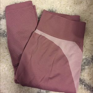 Dusty Pink Full-Length Athletic Leggings